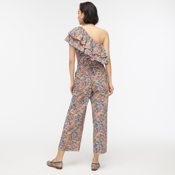 🆕{J. Crew} Liberty Print Ruffle Jumpsuit - Picture 5 of 10